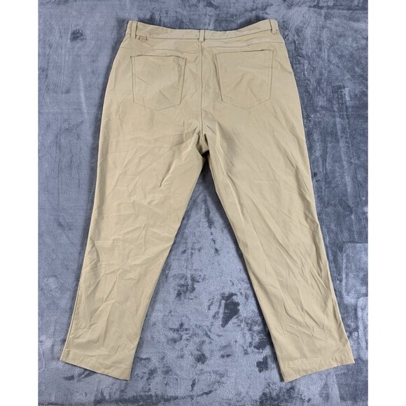 VRST Mens 38x30 Pants Fits (38x28) Commuter Athletic Fit Beige Active MAX200401 - Picture 2 of 7
